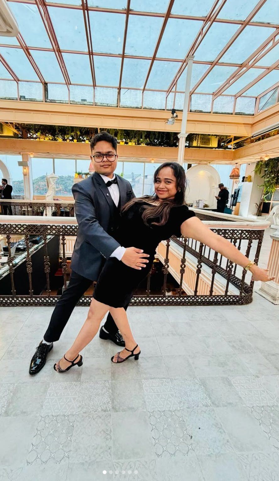 Tanuj dancing bachata with a partner