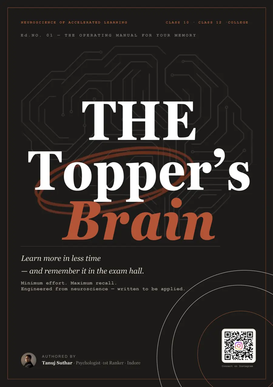 Cover of The Topper's Brain by Tanuj Suthar